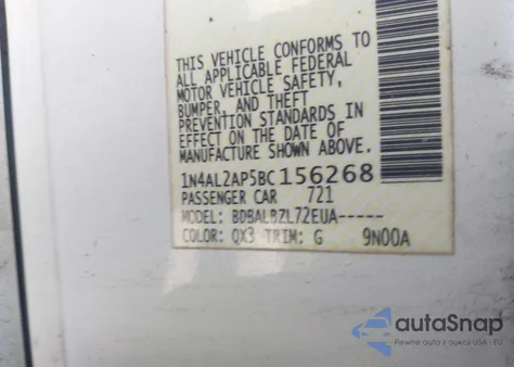 2011 Nissan Altima 2.5 S from USA, damaged, VIN 1N4AL2AP5BC156268